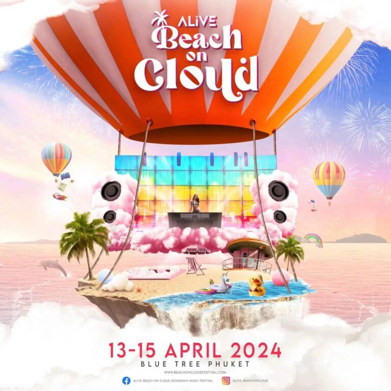 Songkran in Phuket: new music festival and party at Alive Beach On Cloud Songkran water park