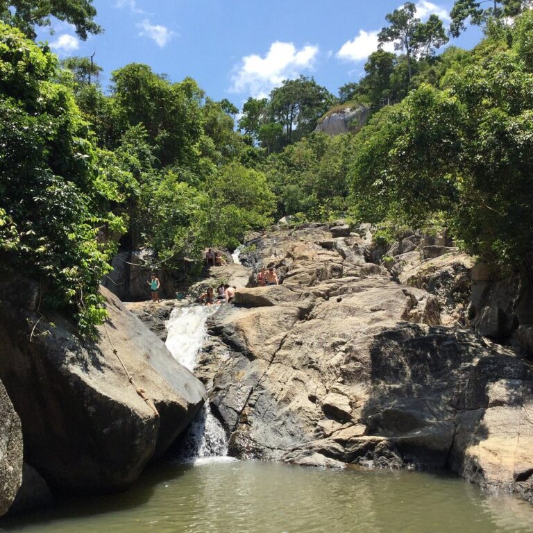 Exploring the waterfalls of Pangan: climbing and water adventures