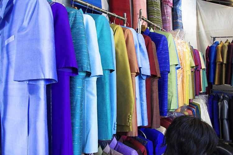 Thai silk shop